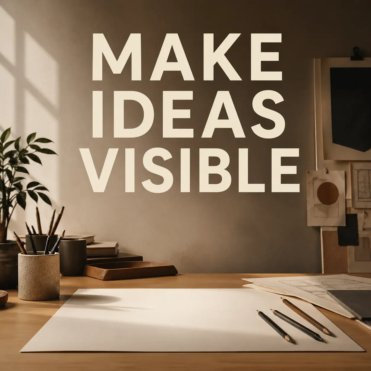 AI poster with short title text
