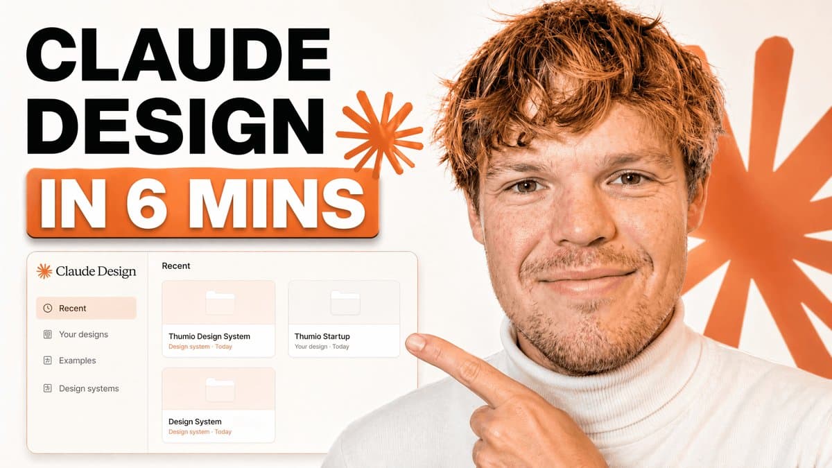 YouTube Thumbnail - Tech Tutorial Thumbnail with UI Mockup generated image example