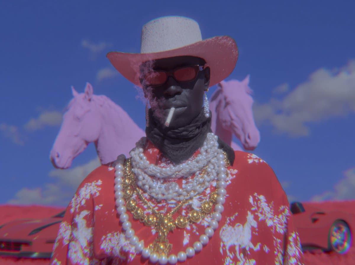 Product Marketing - Surreal Cowboy Fashion Portrait generated image example