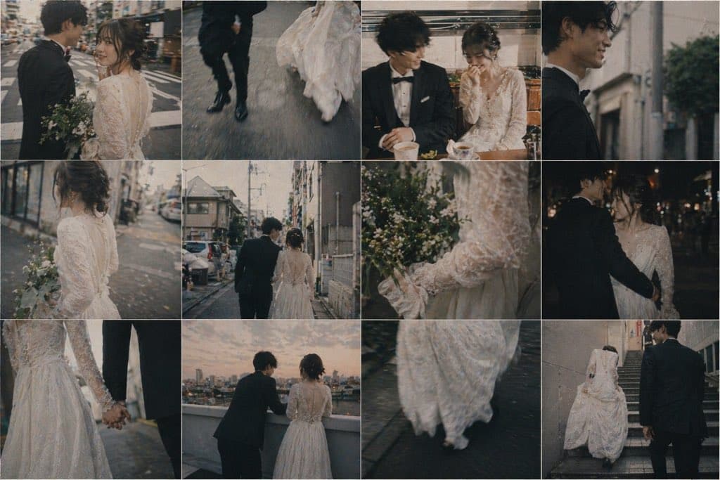 Social Media Post - Emotional Japanese Wedding Collage generated image example