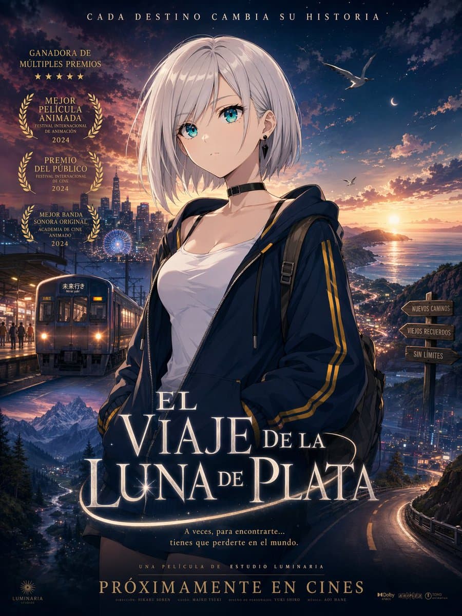 YouTube Thumbnail - Anime Fantasy Travel Movie Poster generated image example