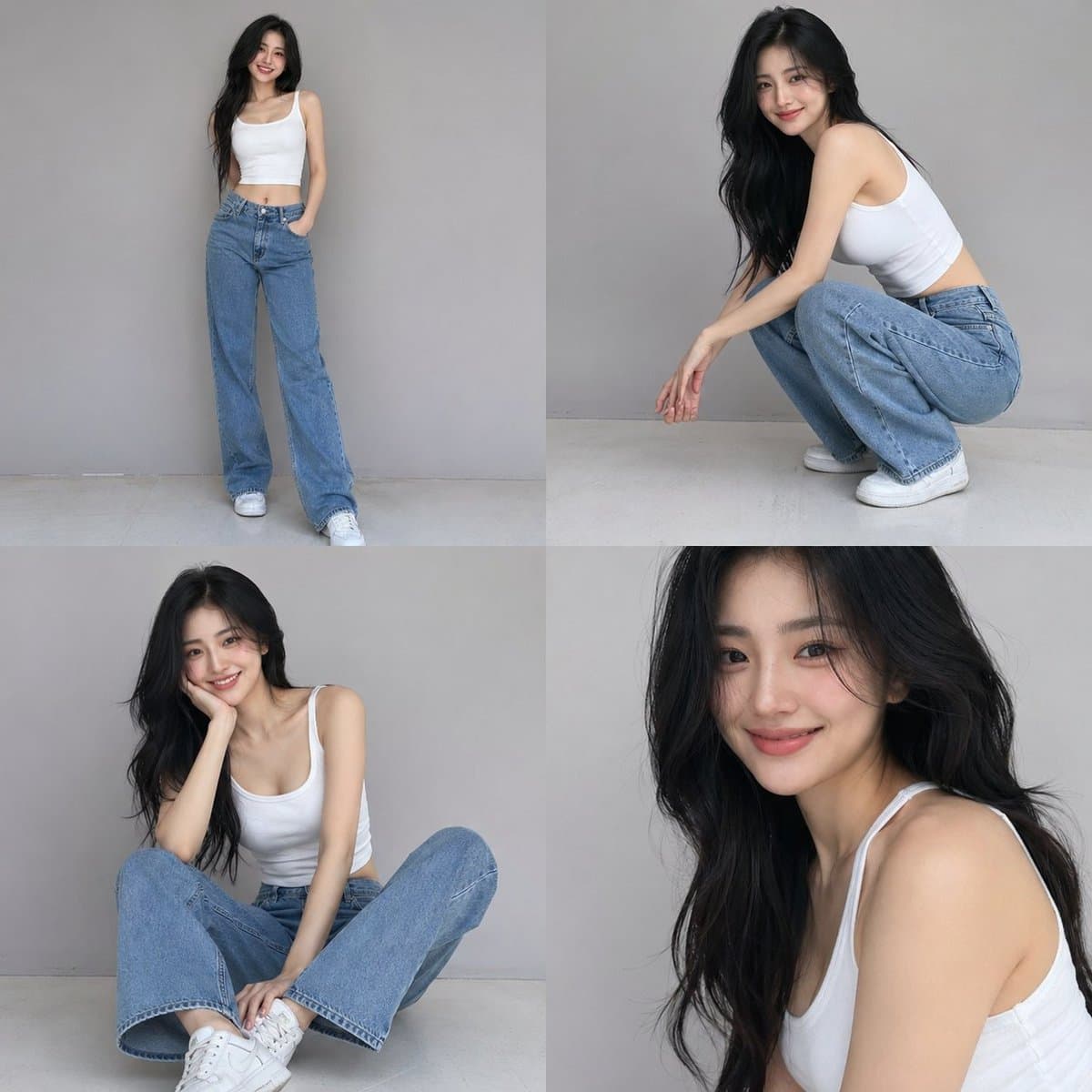 Profile / Avatar - Casual Fashion Grid Photoshoot generated image example