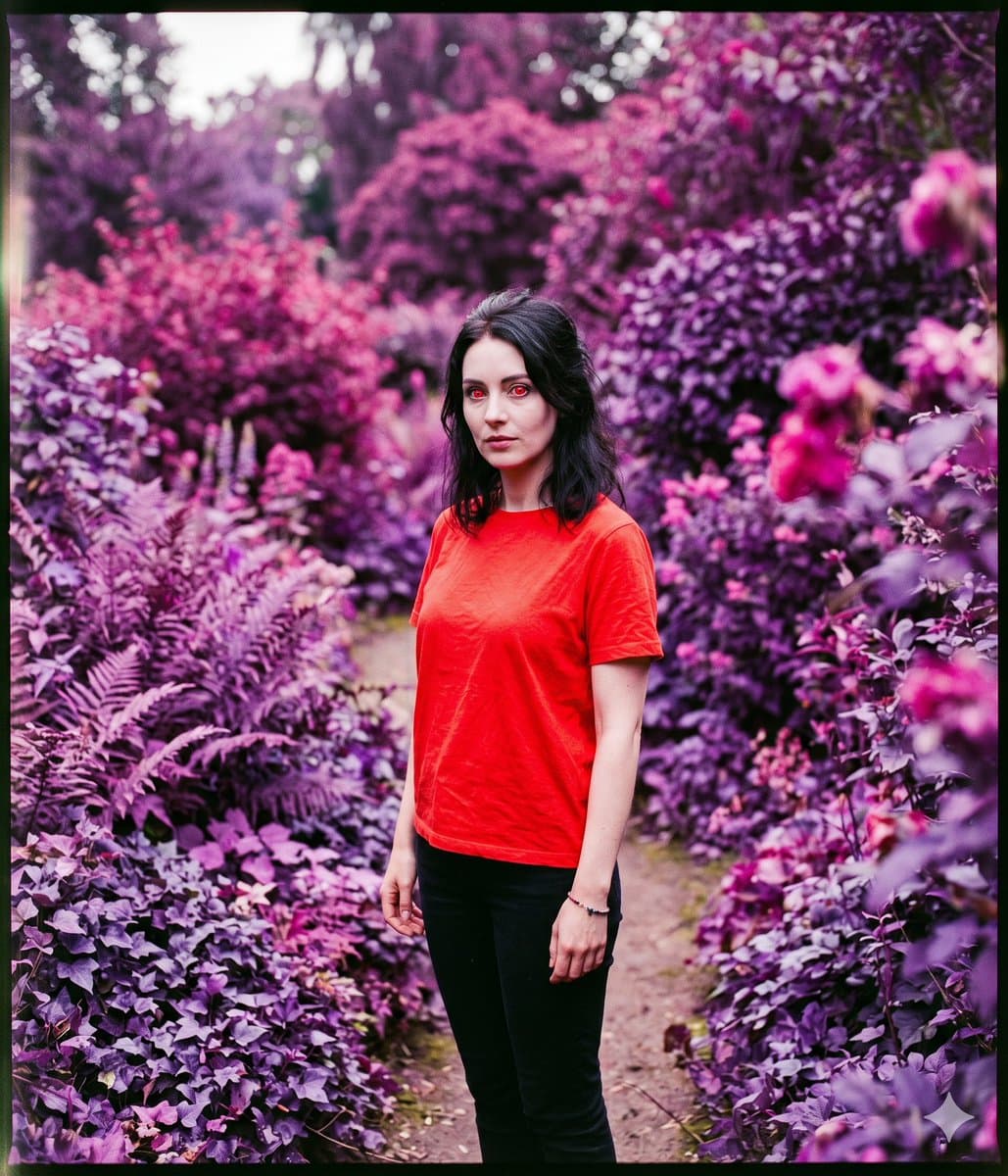 Profile / Avatar - False-Color Garden Portrait generated image example