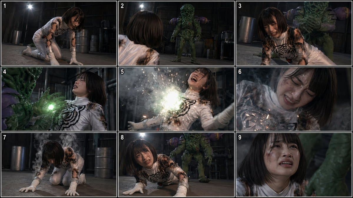 Comic / Storyboard - Superheroine Peril Storyboard Grid generated image example