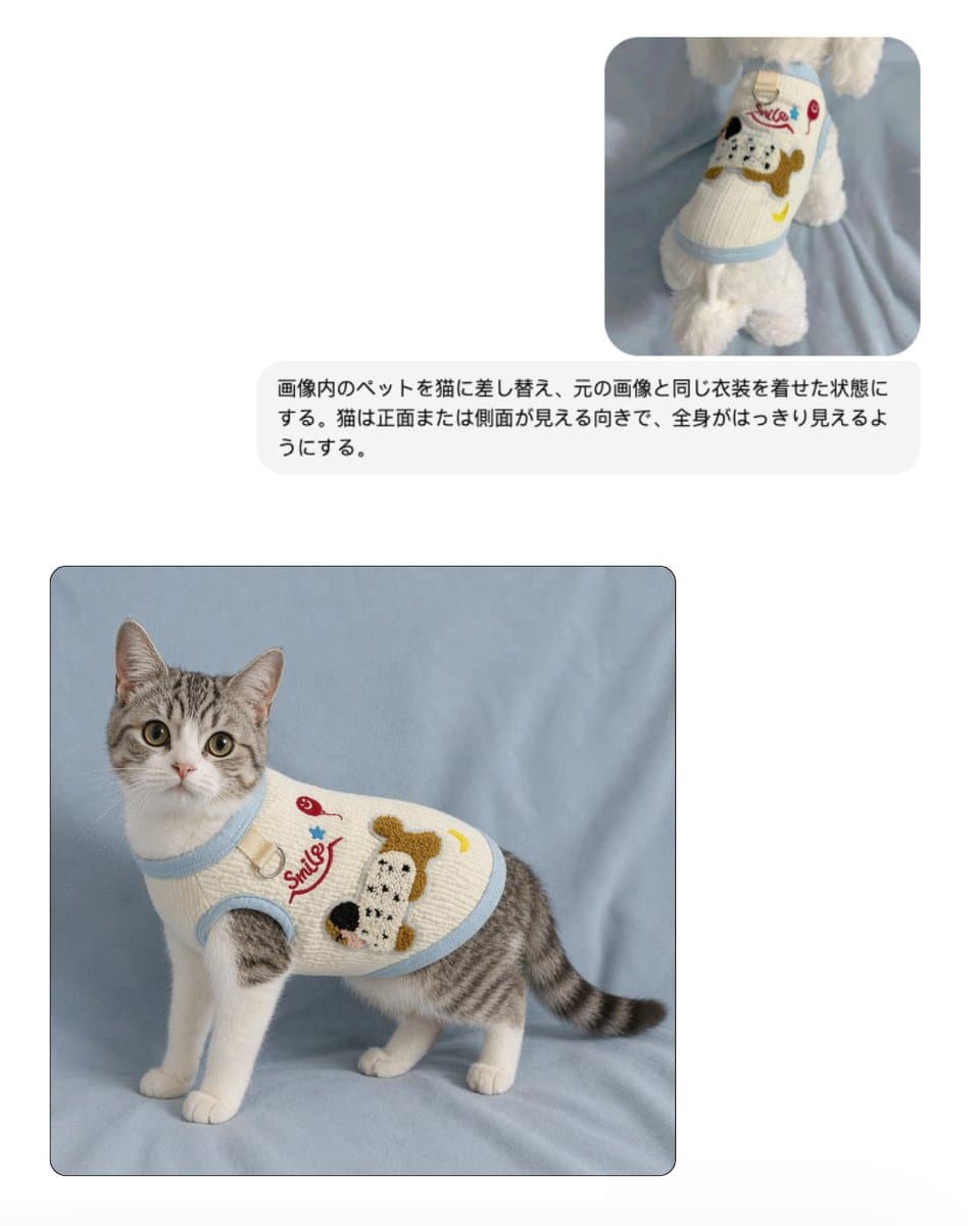 E-commerce Main Image - Pet Apparel Replacement Mockup generated image example