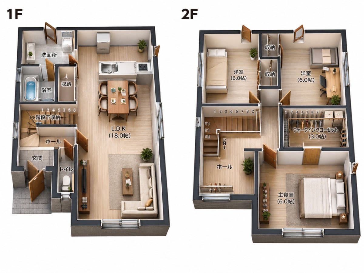 E-commerce Main Image - 2D Floor Plan to 3D Real Estate Render generated image example