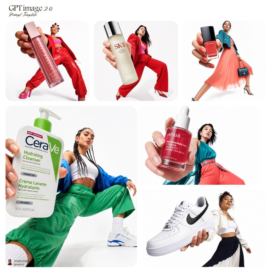 E-commerce Main Image - Fashion Product Campaign Collage generated image example