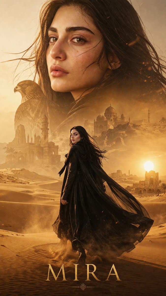 Social Media Post - Desert Character Cinematic Poster generated image example
