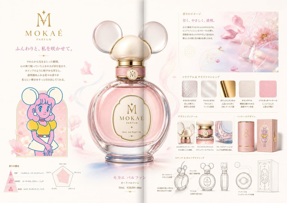 Product Marketing - Luxury Perfume Presentation Board generated image example