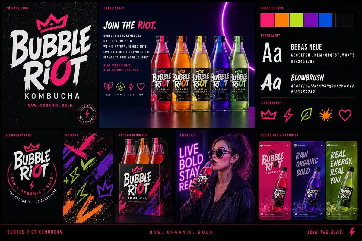Product Marketing - Modern Brand Identity Board generated image example