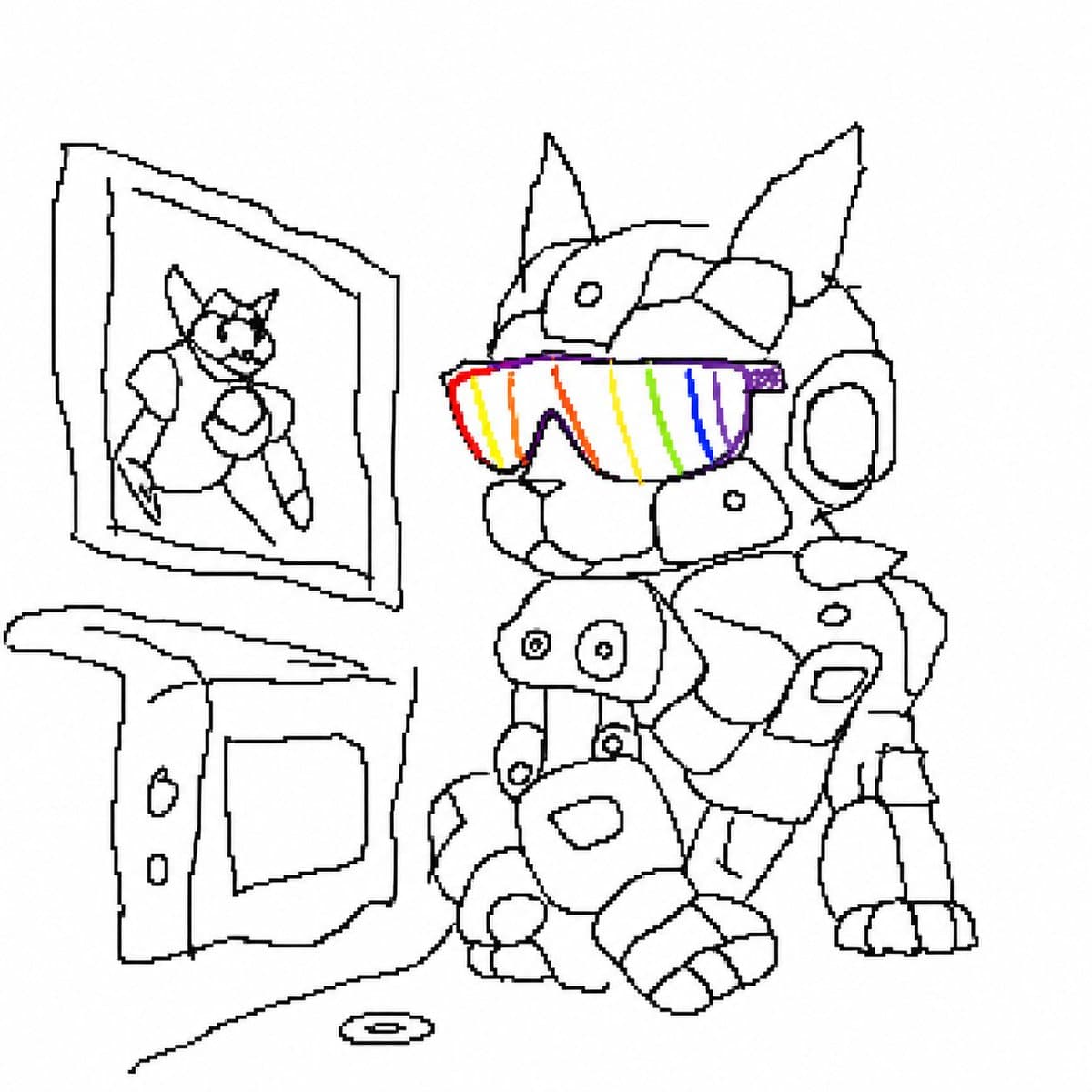 Social Media Post - Awkward MS Paint Portrait generated image example