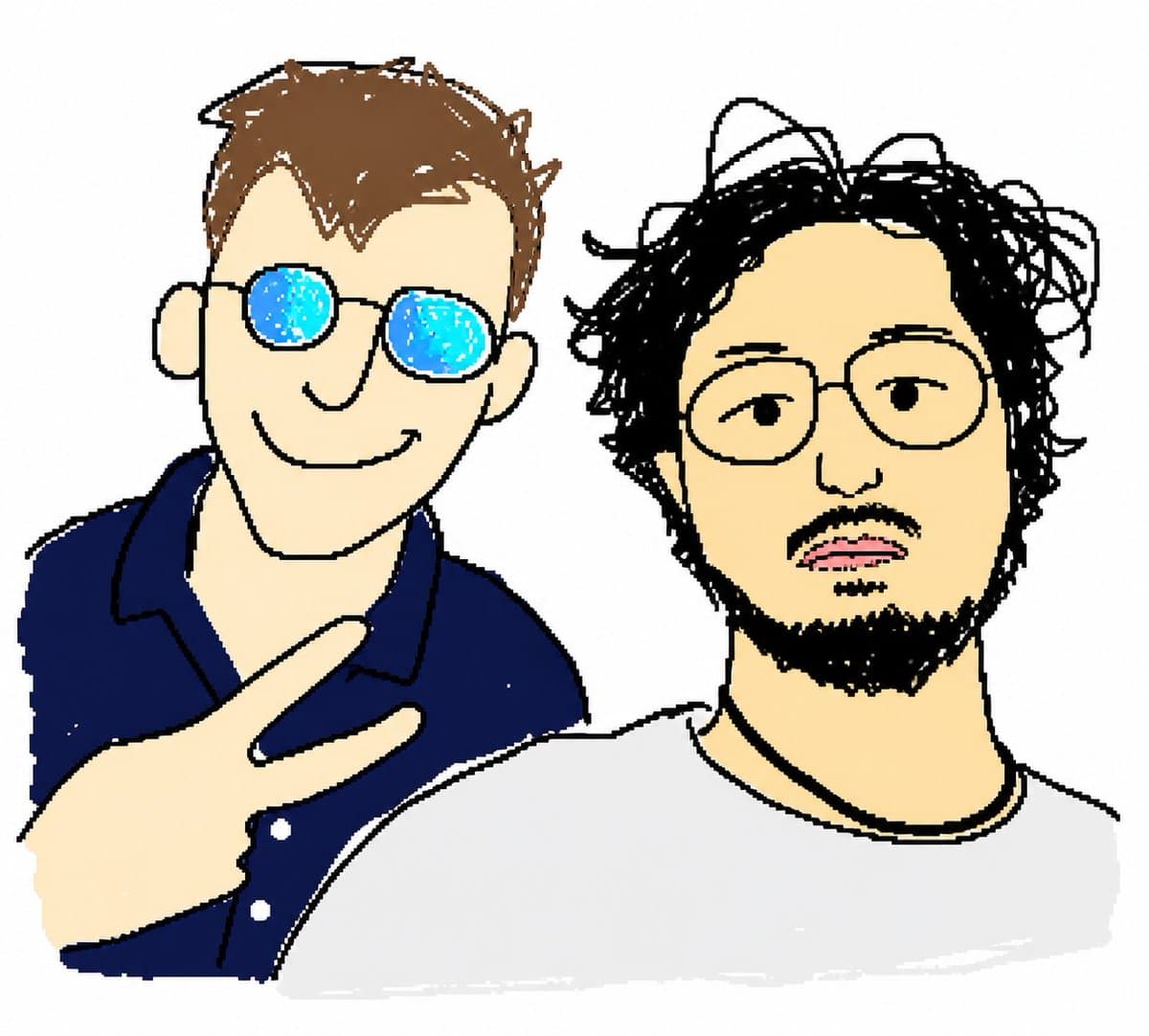 Profile / Avatar - MS Paint Selfie Doodle generated image example
