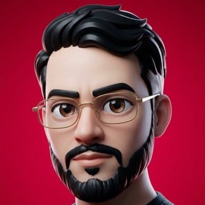 Profile / Avatar - 3D Male Avatar on Red generated image example