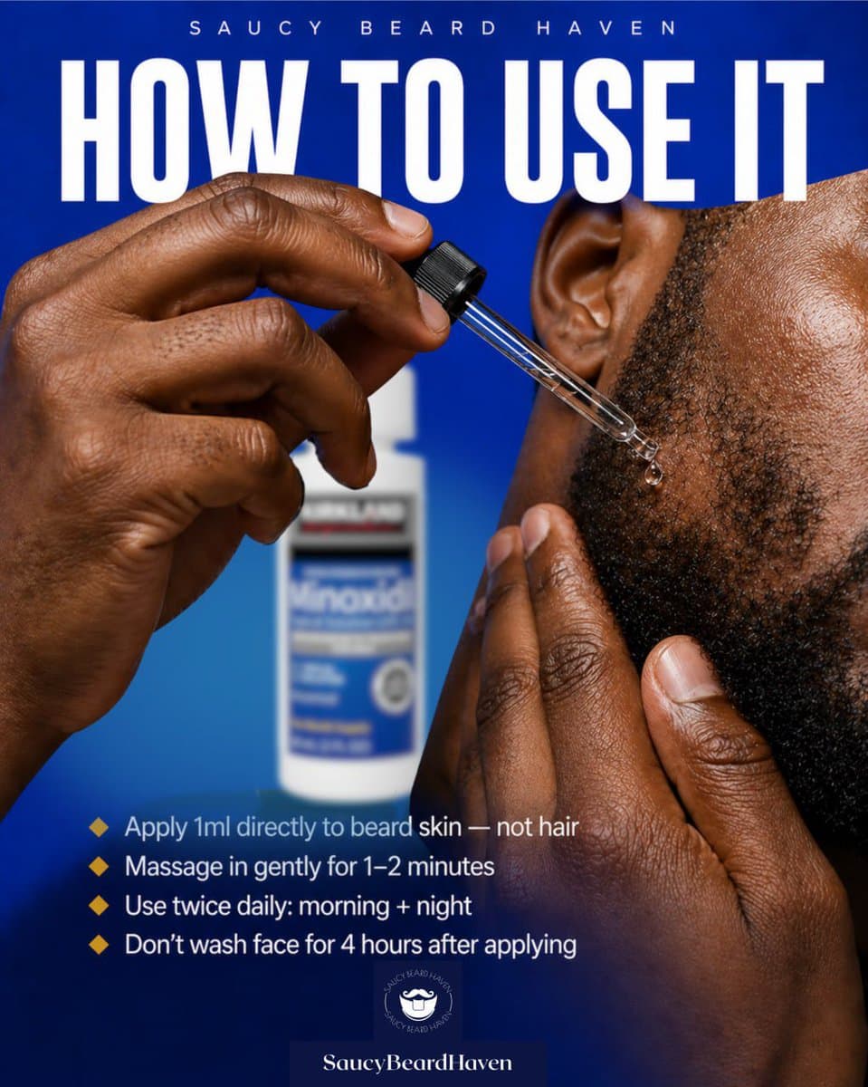Product Marketing - Beard Oil How-To Ad generated image example