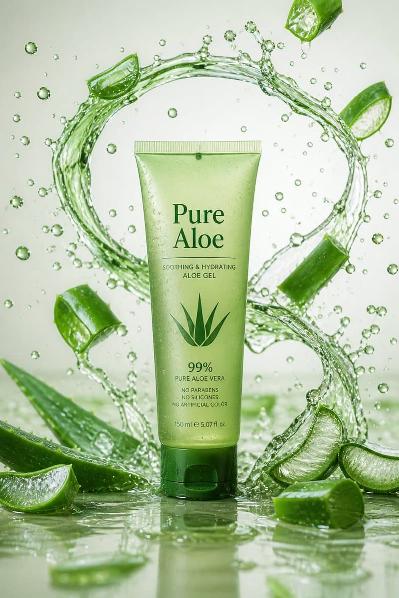 E-commerce Main Image - Pure Aloe Skincare Commercial generated image example