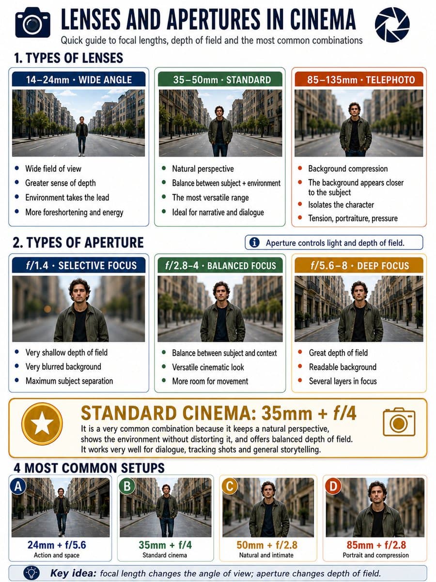 Infographic / Edu Visual - Cinema Lens Infographic Guide generated image example