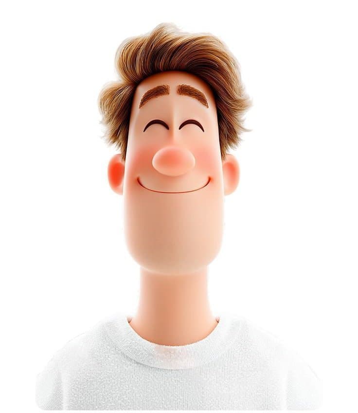 Profile / Avatar - Pixar Style 3D Man Avatar generated image example