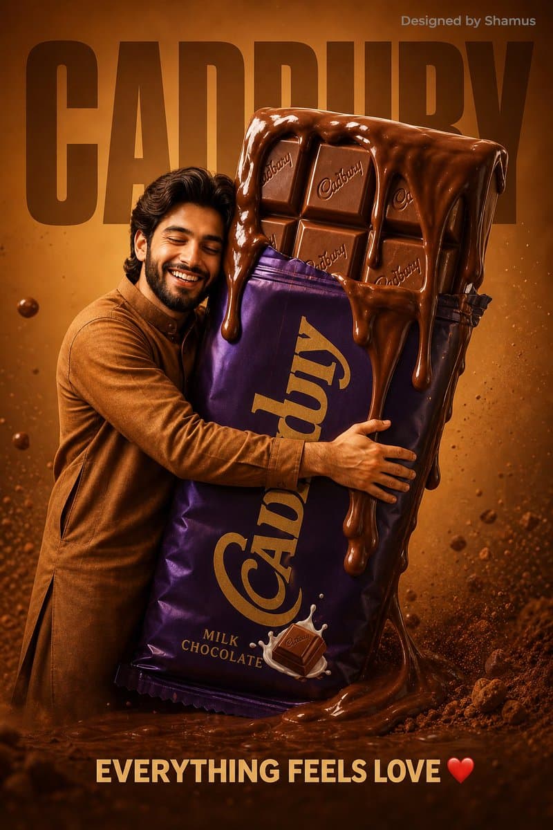 Product Marketing - Chocolate Brand Advertisement Poster generated image example