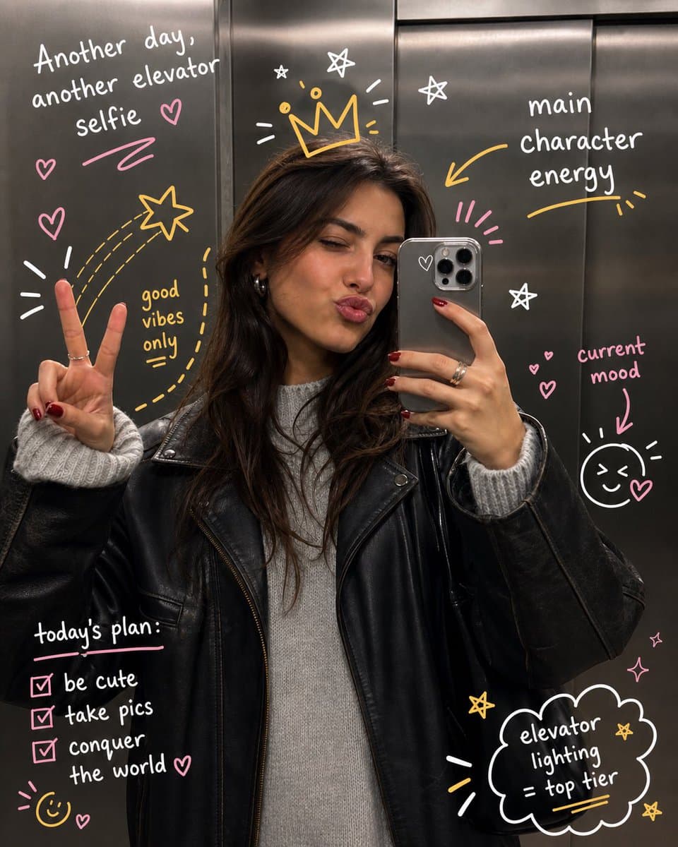 Social Media Post - Hand-Drawn Doodles Overlay generated image example
